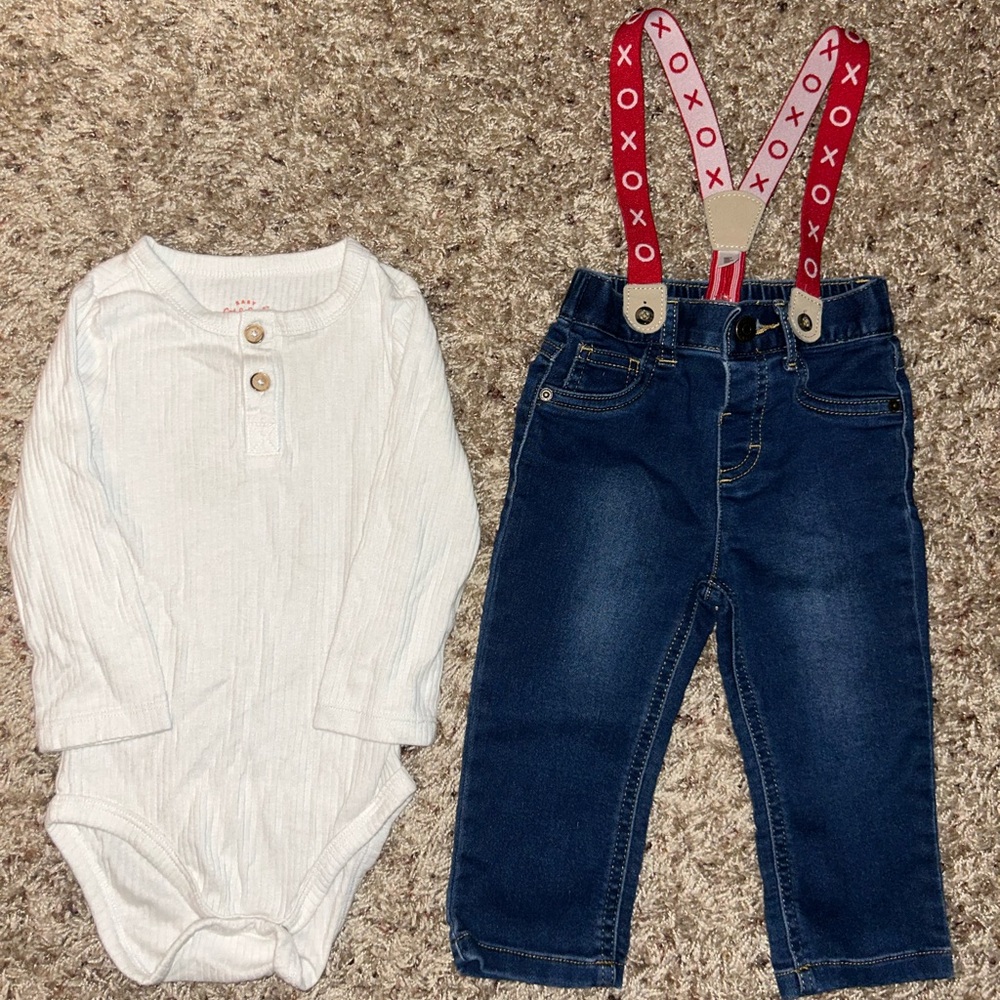 Cat & Jack 12M Boys’ Valentines Outfit